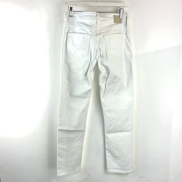 AG Adriano Goldschmied Ex-Boyfriend Slim 1 Year Tonal White Jeans - Picture 3 of 9